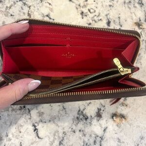 Louis Vuitton Brown and Red Wallet